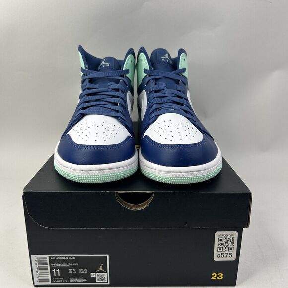 Nike Shoes Air Jordan 1 Mid Retro “Mystic Navy" 2024 - Picture 2 of 5